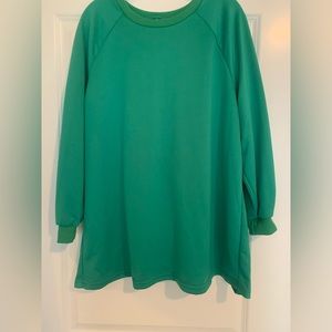 Shein OXL Kelly Green Oversized Tee Cute Back
